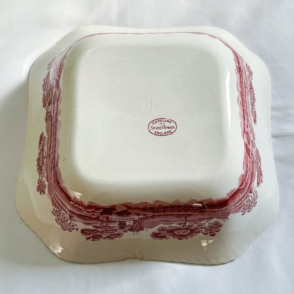 Copeland Spode Tower Vintage China Square Serving Bowl - Picture 4 of 12